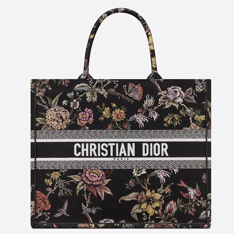 Cheap Motif Canvas Botanique Black Book Jardin Tote Dior 0731 Luxury